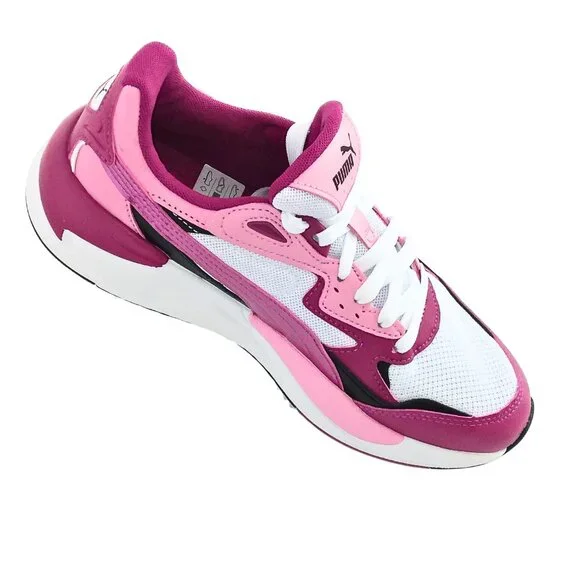 WOMEN'S PUMA VOYAGE PINK, WHITE & BLACK GYM SHOES - SIZE 7.5 - Picture 4 of 6